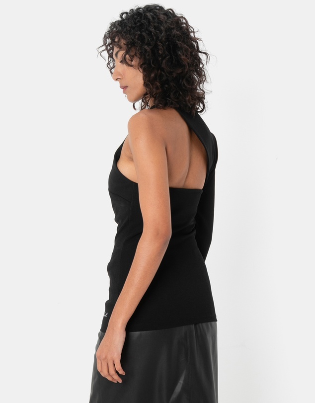 Karl Lagerfeld - Asymmetric Jersey Party Top