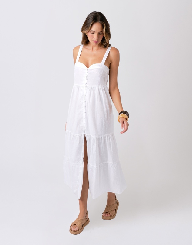 UNE PIECE - Sweetheart Neckline Cotton Maxi Dress