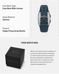 Armani Exchange - Blue Digital Watch