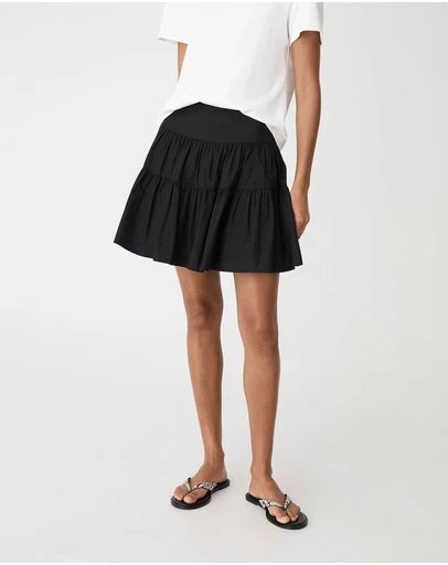Forcast - Montana Tiered Mini Skirt