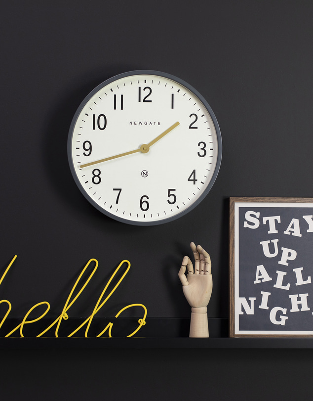 Newgate - Newgate Mr Edwards Clock Matte Blizzard Grey