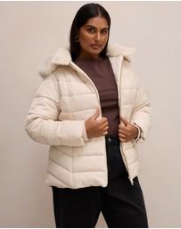 Forever New Curve - Macey Curve Short Puffer Jacket