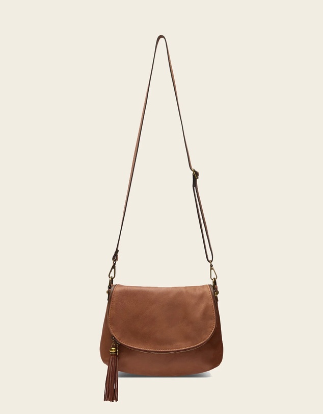 Florence - Vasarino Brown Leather Crossbody Bag
