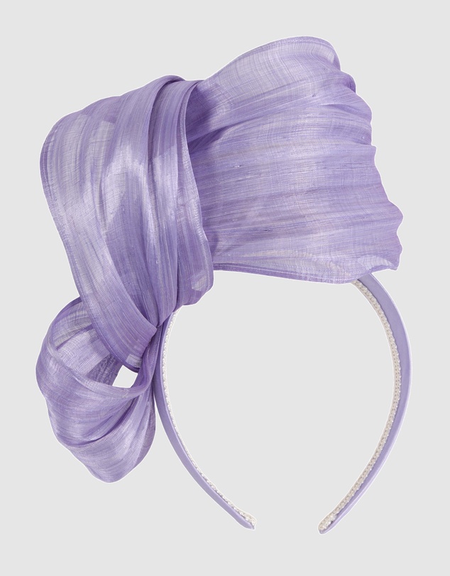 Fillies Collection - Bespoke Lilac Bow Racing Fascinator