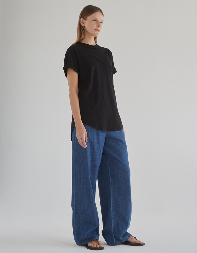 DRICOPER DENIM - Slouchy Black Tee