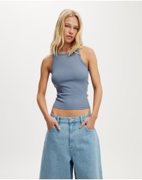 Cotton On - Goldie Rib High Neck Tank