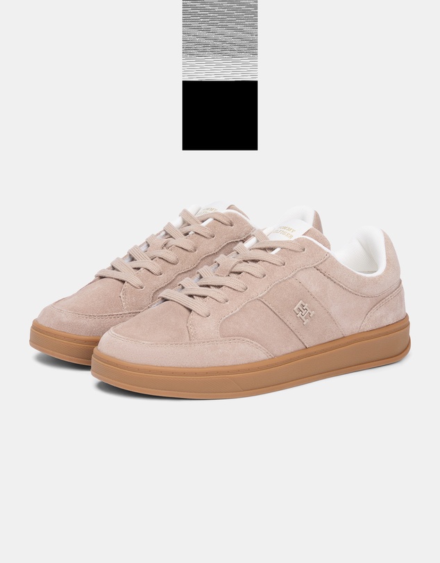 Tommy Hilfiger - Jackie TH Heritage Suede Court Sneakers - Women's