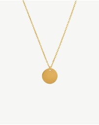 Zahar - Engravable Circle Pendant Necklace