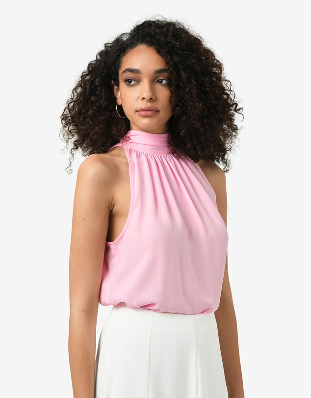 Forcast - Shelby Draped Sleeveless Top
