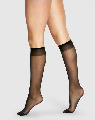 Levante - 3 Pack Eclipse Matte Knee High (2 Pair Per Pack)