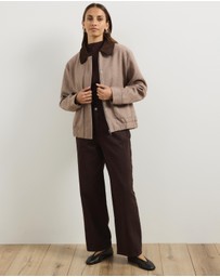 Atmos&Here - Juliet Herringbone Bomber Jacket