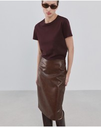 M.N.G - Short-Sleeved Cotton T-Shirt
