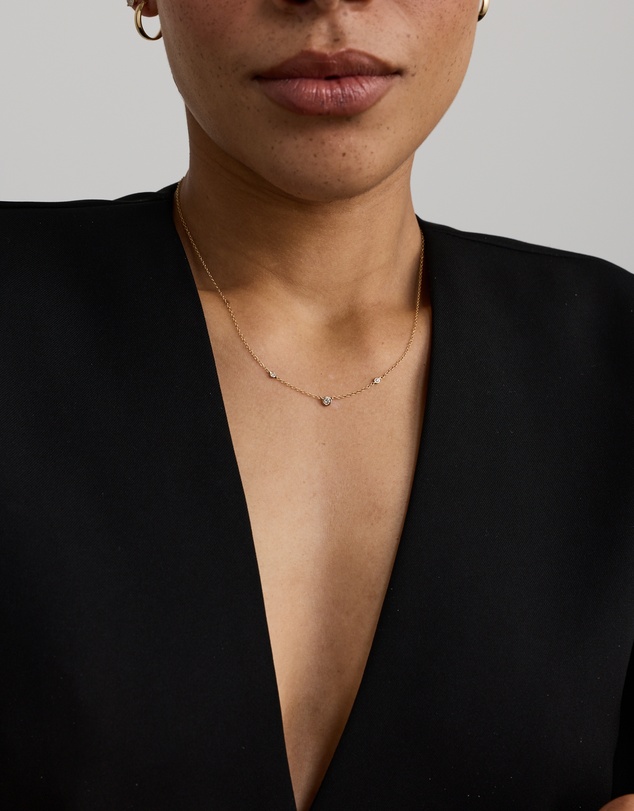 Michael Hill - Necklace with 0.10 Carat TW of Diamonds in 10kt Yellow Gold