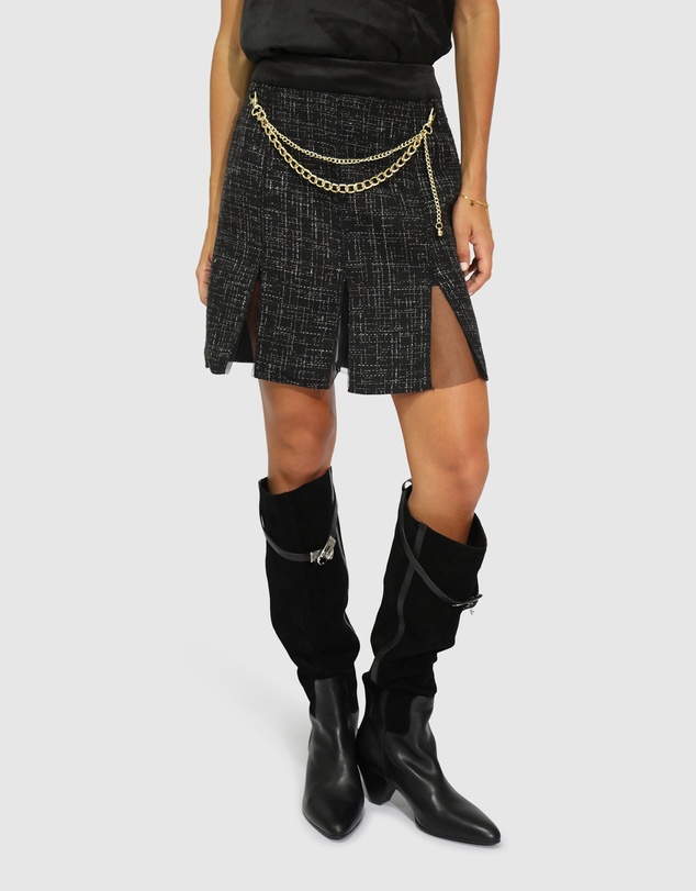 Belle & Bloom - Set Me Free Tweed Skirt