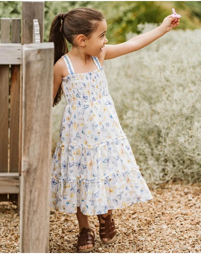 Bebe by Minihaha - Libby Tiered Butterfly Dress - Kids