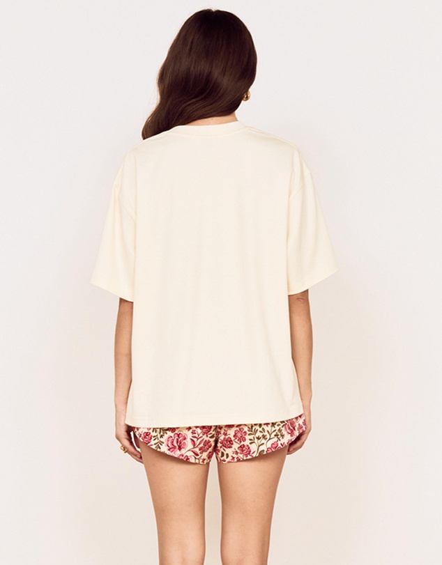 MINKPINK - Amelie Crochet Applique Tee
