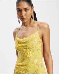 Jaded London - Beaded Mesh Mirage Dress
