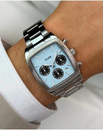 Cluse - Quartaut Chrono Blue/Silver Link