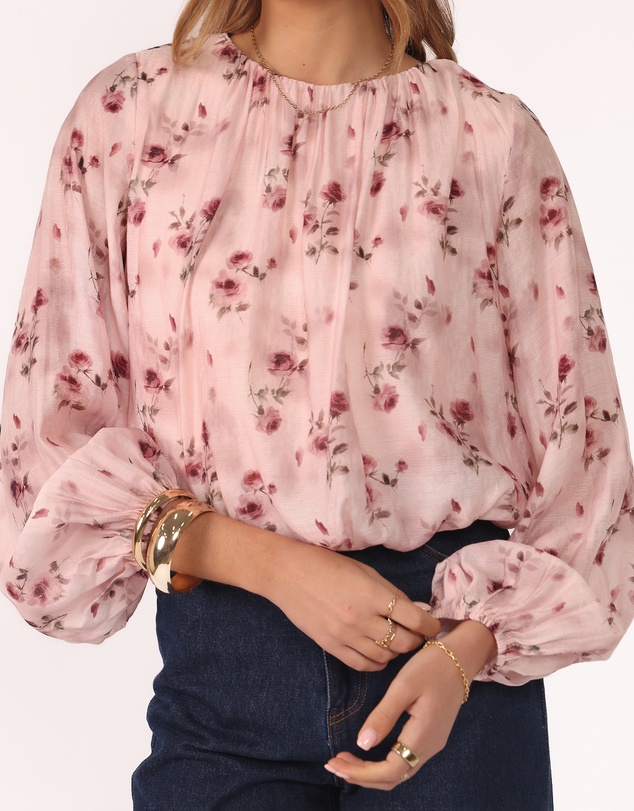 Petal & Pup - Dallas Long Sleeve Top - Pink Rose