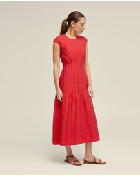 Oxford - Clementine Pin-Tuck Dress