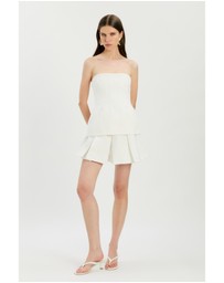 Bardot - Helenia Pleated Linen Skort