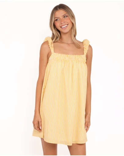 Petal & Pup - Helia Mini Dress - Mango Stripe