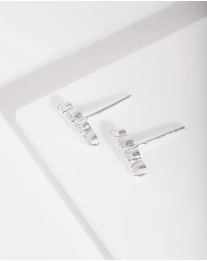 Lovisa - Sterling Silver Diamante Crawler Earrings