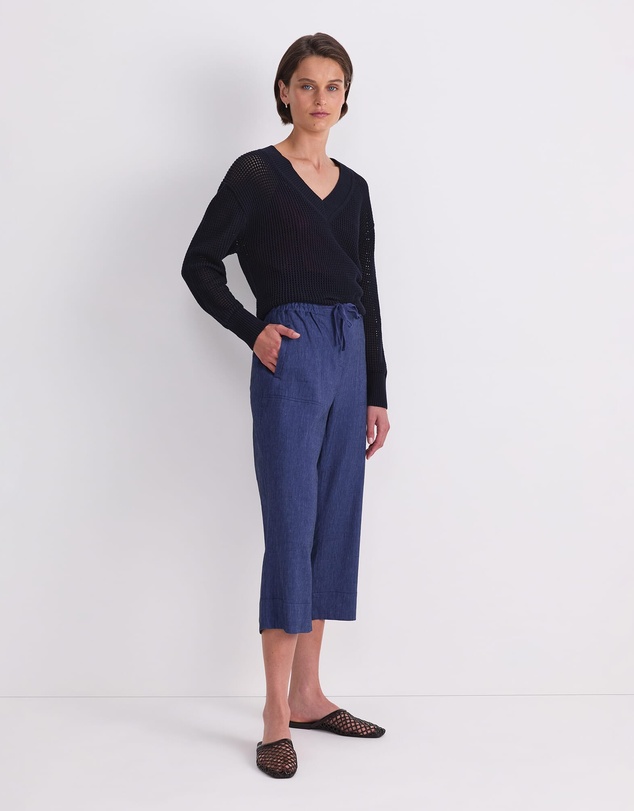 Sportscraft - Rosa Crop Linen Pant