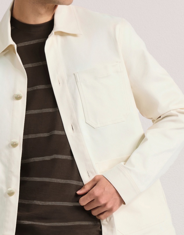 Frescobol Carioca - Fontes Cotton Blend Denim Chore Jacket