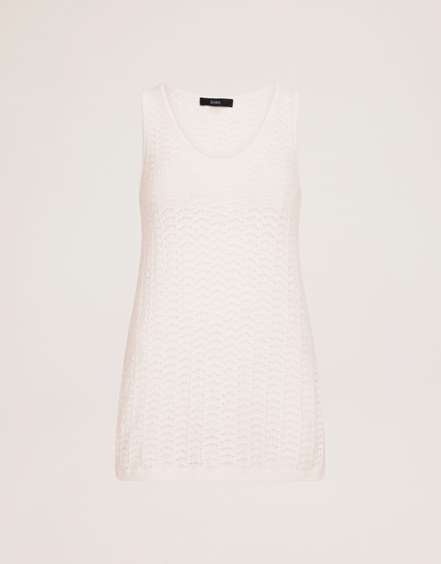 SABA - Prue Cotton Crochet Tank
