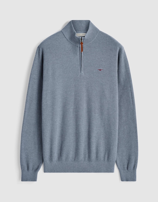 R.M.Williams - Warner Popcorn Quarter Zip Knit