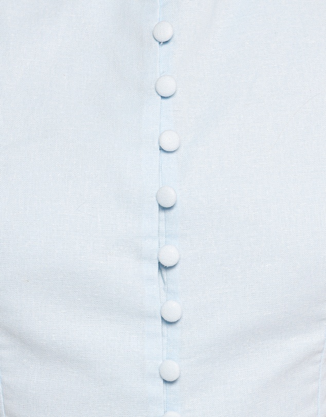 Petal & Pup - Daniella Linen Vest - Light Blue