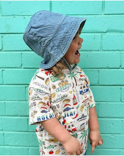 Purebaby - Denim Bucket Hat -Kids-Babies