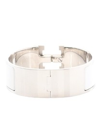 Pre-Loved by Azura Reborn - Pre-Loved Wide Enamel Clic Clac H Bracelet PM