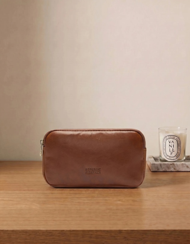 Republic of Florence - Forma5 Matt Brown Leather Organiser