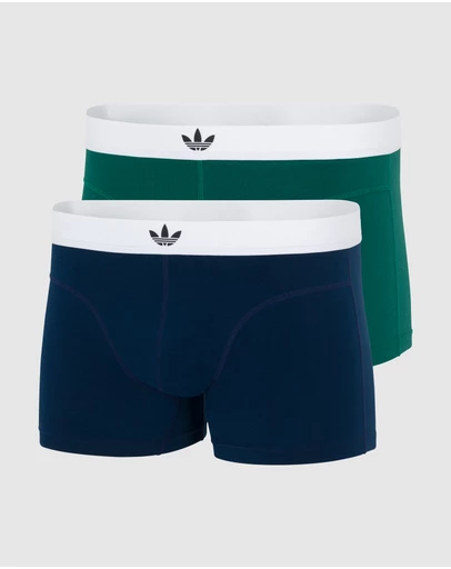 adidas Originals - 2 Pack Comfort Flex Cotton Body Lines Trunk Underwear