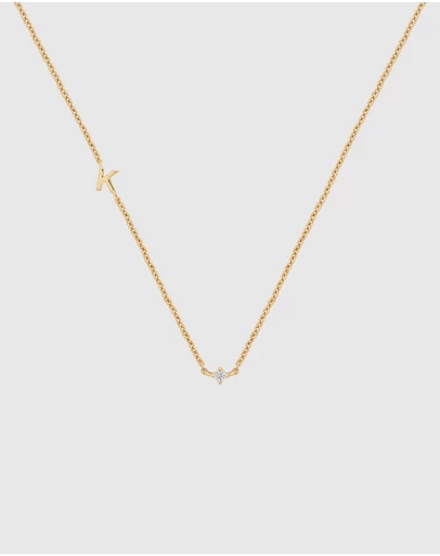 YCL  - Petite Initial Necklace K