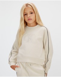 Calvin Klein Jeans - Girls Relaxed Piping Sweatshirt and Jogger Set