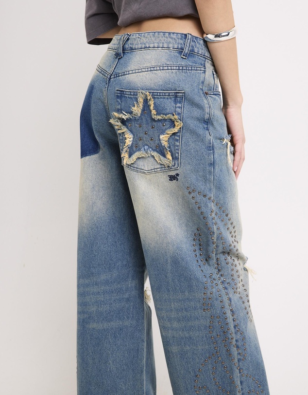 Neon Hart - Jumbo Tribal Denim Jeans