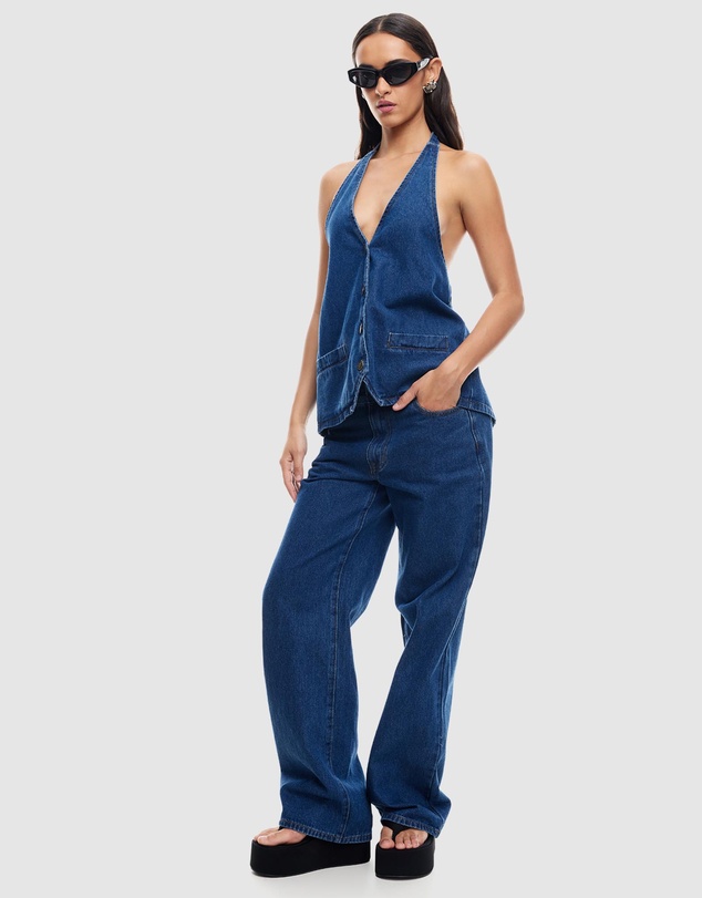Lioness - Hills Denim Halter Top