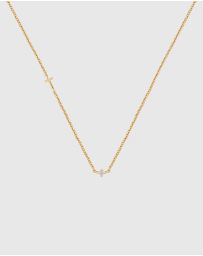 YCL  - Petite Initial Necklace T