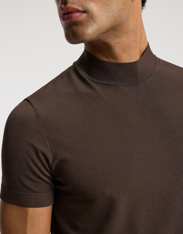 Calibre - Slim Tech Knit T-shirt Mocha
