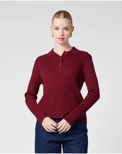 MVN - Arlo Polo Knit Top