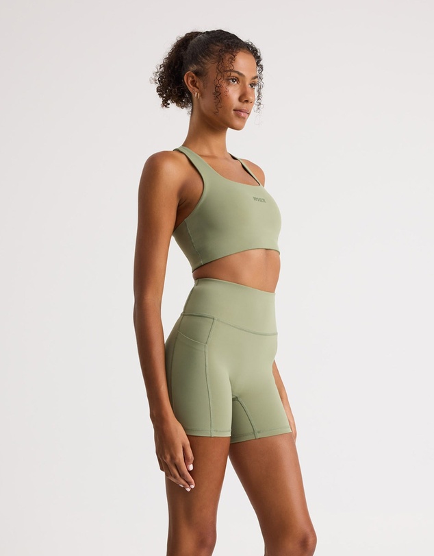 Upstate - Racer Back Crop - Olive