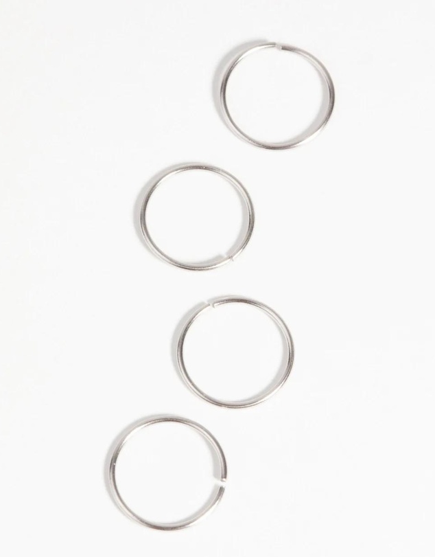 Lovisa - Surgical Steel Nose Ring 4-Pack