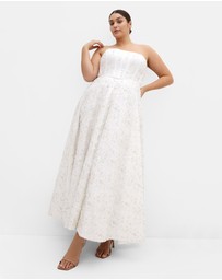 City Chic - Magnetise Strapless Maxi Dress