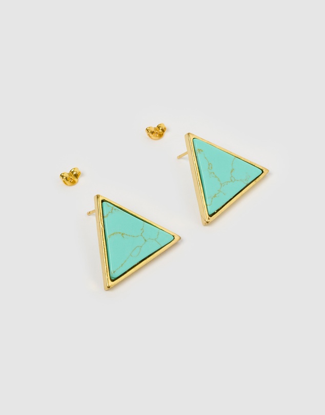 Miz Casa and Co - Geometric Triangle Earrings