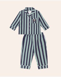 Huxbaby - Classic Stripe Flannel PJ Set - Kids