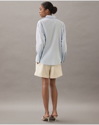 Calvin Klein - Cotton Poplin Stretch Relaxed Shirt