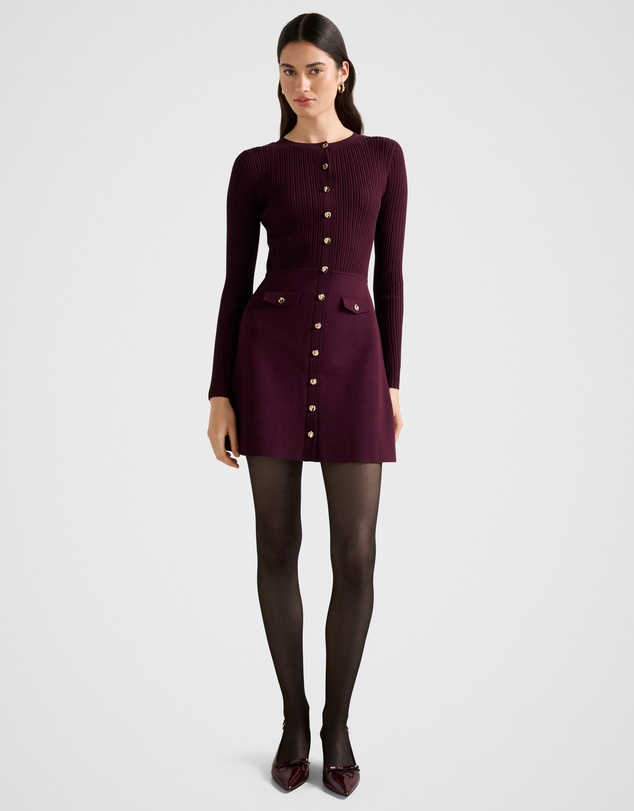 Forever New - Issie Long Sleeves Knitted Mini Dress